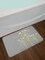 Ambesonne Grey and Yellow Bath Mat, Under The Sea Inspired Flowers Abstract Swirls Backdrop, Plush Bathroom Decor Mat with Non Slip Backing, 29.5" X 17.5", Grey Yellow